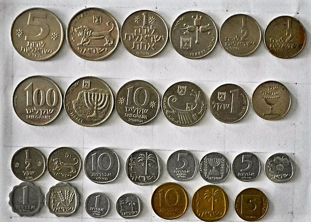 старые израильские монеты